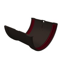 Соединитель желобов ПВХ Grand Line Коричневый (RR32)