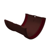 Соединитель желобов ПВХ Grand Line Шоколадный (RAL 8017)